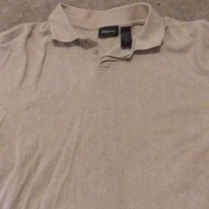 Claiborne light Brown/Beige Drop needle shirt (M)
